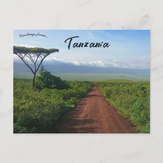Ngorongoro-krater Tanzania Briefkaart (Voorkant)