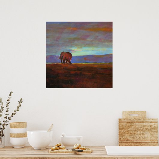 Ngorongoro Sunset collosse print (Keuken)