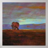 Ngorongoro Sunset collosse print (Voorkant)