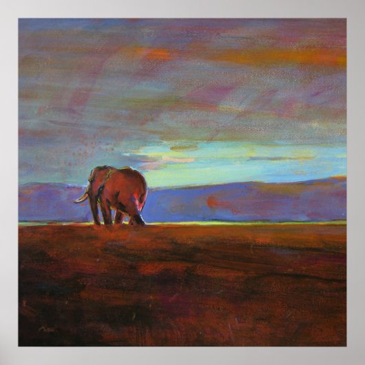 Ngorongoro Sunset collosse print (Voorkant)