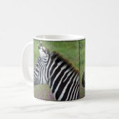 Ngorongoro Zebra Close-up Koffiemok (Voorkant links)