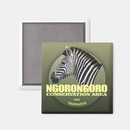 Ngorongoro (zebra) WT Magneet (Voorkant / Achterkant)