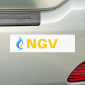 NGV-Bumpersticker Aardgasvoertuig Bumpersticker (Op auto)