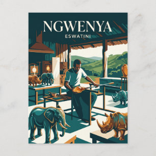 Ngwenya Glasfabriek Eswatini Briefkaart