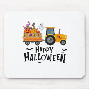 Ngxr Tractor Farmer Happy Halloween Pompoen Herfst Muismat
