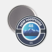 NH48-magneet (New Hampshire 4000 voetstukken) Magneet (Voorkant / Achterkant)