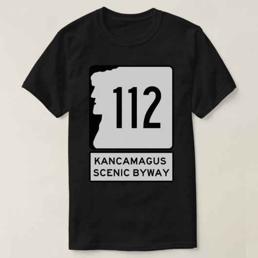 NH 112 Kancamagus Schilderachtig Byway New Hampshi T-shirt (Design voorkant)