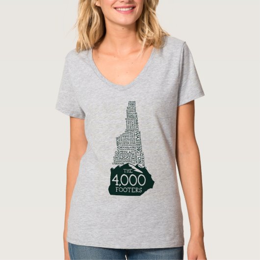 NH 4000 Footers, dames V-Neck T-Shirt (Voorkant)