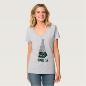 NH 4000 Footers Hiked Women's V-Neck T-Shirt (Voorkant volledig)