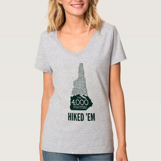 NH 4000 Footers Hiked Women's V-Neck T-Shirt (Voorkant)