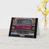 NH Antiek auto's Blank Groet Kaart (Gele Bloem)