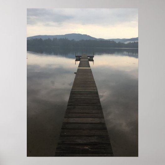 NH Misty Lake Scenery Poster (Voorkant)
