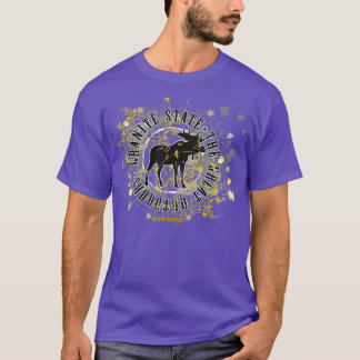 NH Moose Medallion zwart en geel T-shirt