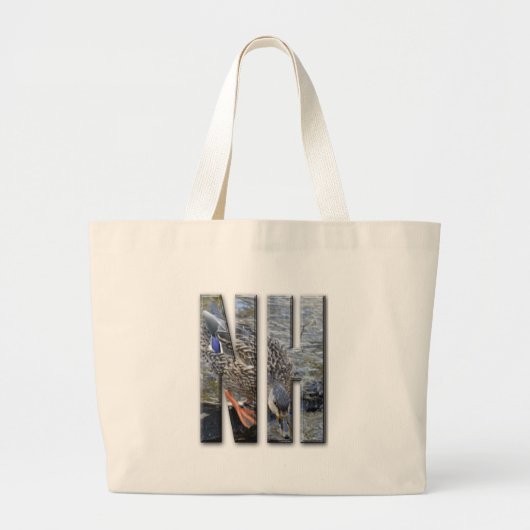 NH NEW HAMPSHIRE GROTE TOTE BAG (Voorkant)