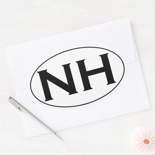 NH Oval Logo Ovale Sticker (Envelop)