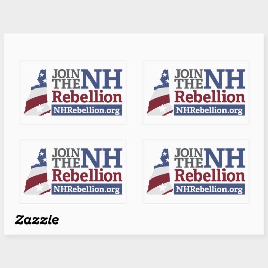 NH Rebellion Rectangle Sticker (Vel)