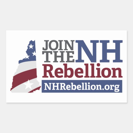 NH Rebellion Rectangle Sticker (Voorkant)
