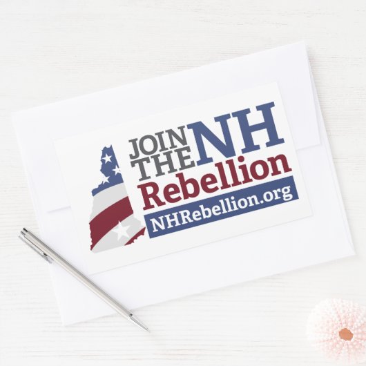 NH Rebellion Rectangle Sticker (Envelop)