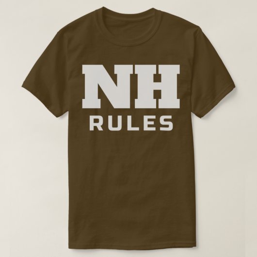 NH Rules New Hampshire Pride T-shirt (Design voorkant)