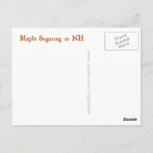 NH Sap Buckets Briefkaart (Achterkant)