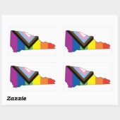 NH Voortgangsvlag Rechthoekige Sticker (Vel)