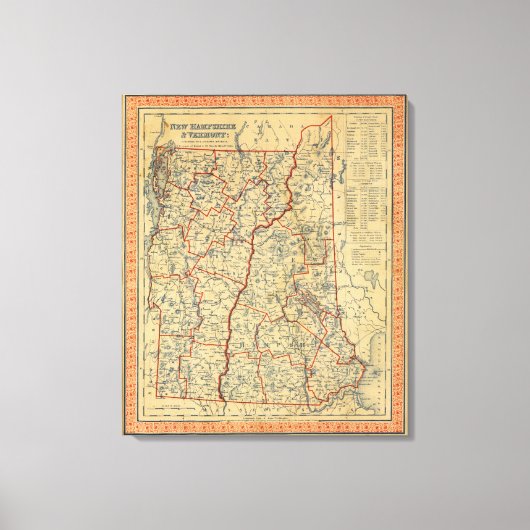 NH, Vt Canvas Afdruk (Voorkant)