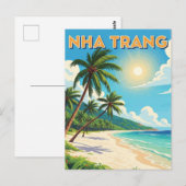 Nha Trang Beach Vietnam Travel Briefkaart (Voorkant / Achterkant)