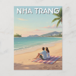 Nha Trang-strand Vietnam Reizen Briefkaart