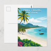 Nha Trang Vietnam Beach Reizen Briefkaart (Voorkant / Achterkant)