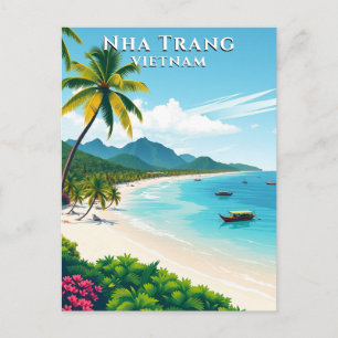 Nha Trang Vietnam Beach Reizen Briefkaart