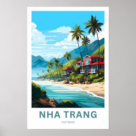 Nha Trang Vietnam Reizen Poster (Voorkant)