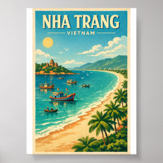 nha trang vietnam retro reis 2026 poster