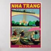 Nha Trang vintage-poster Poster (Voorkant)