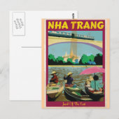 Nha Trang vintage reisposter Briefkaart (Voorkant / Achterkant)