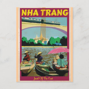 Nha Trang vintage reisposter Briefkaart