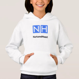 NHI Kinder Witte Pullover Hoodie met zakken