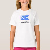 NHI Kinder Witte Tshirt met logo (Voorkant)