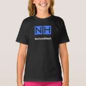 NHI Kinder Zwart Tshirt met logo (Voorkant)