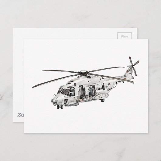 NHIndustries NH90 Helikopter Briefkaart (Voorkant / Achterkant)