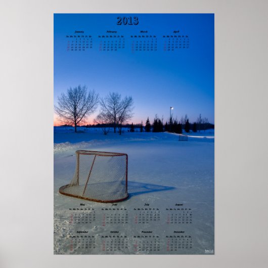 NHL Lockout-kalender 2013 Poster (Voorkant)