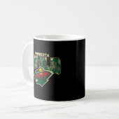 NHL Surf Schaats Minnesota Wild Palm Beach Koffiemok (Voorkant links)