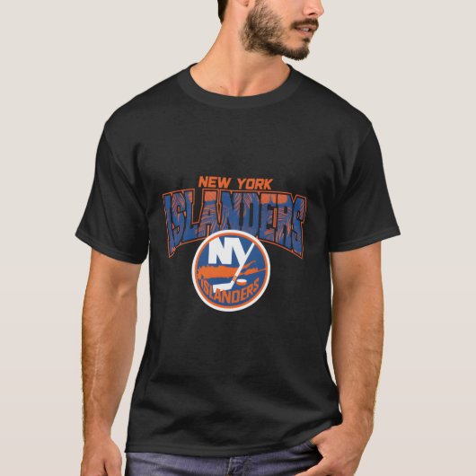 NHL Surf Schaats New York Islanders Palm Beach T-shirt (Voorkant)