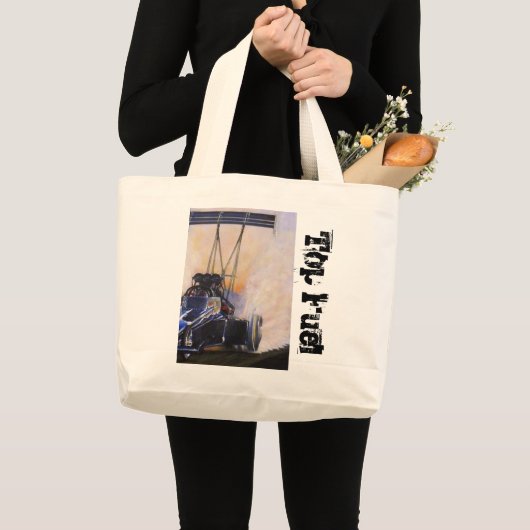 nhra dragster top fuel grote tote bag (Voorkant (product))