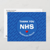 NHS Dank U Zorghelden AANPASBAAR Briefkaart (Voorkant / Achterkant)
