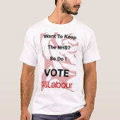NHS Labor T - shirt (Voorkant)