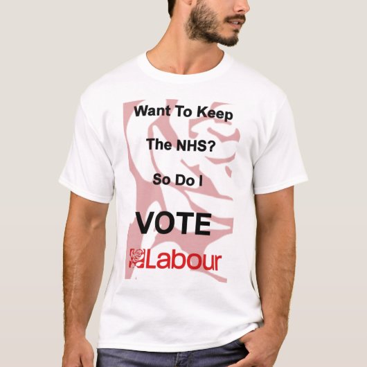 NHS Labor T - shirt (Voorkant)