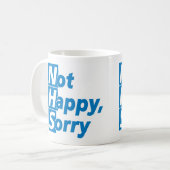 NHS - Niet blij, sorry! Koffiemok (Voorkant links)