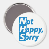 NHS - Niet gelukkig, sorry! Magneet (Voorkant / Achterkant)