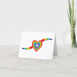 NHS Rainbow Hearts bedankkaart
