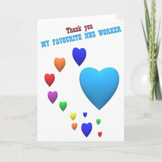 NHS, thank you Kaart (Voorkant)